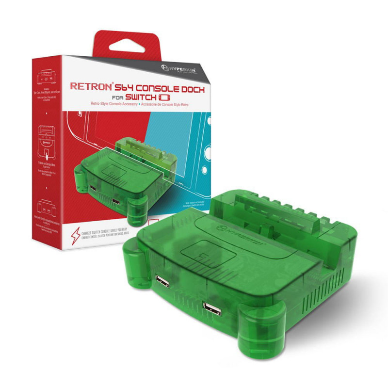 Hyperkin Retron S64 Console Dock for Nintendo Switch (Lime Green)