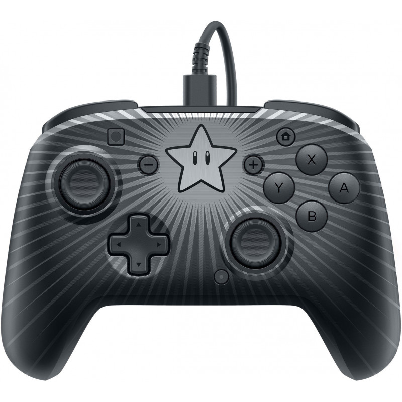 Faceoff Deluxe Wired Pro Controller for Nintendo Switch (Star Mario)