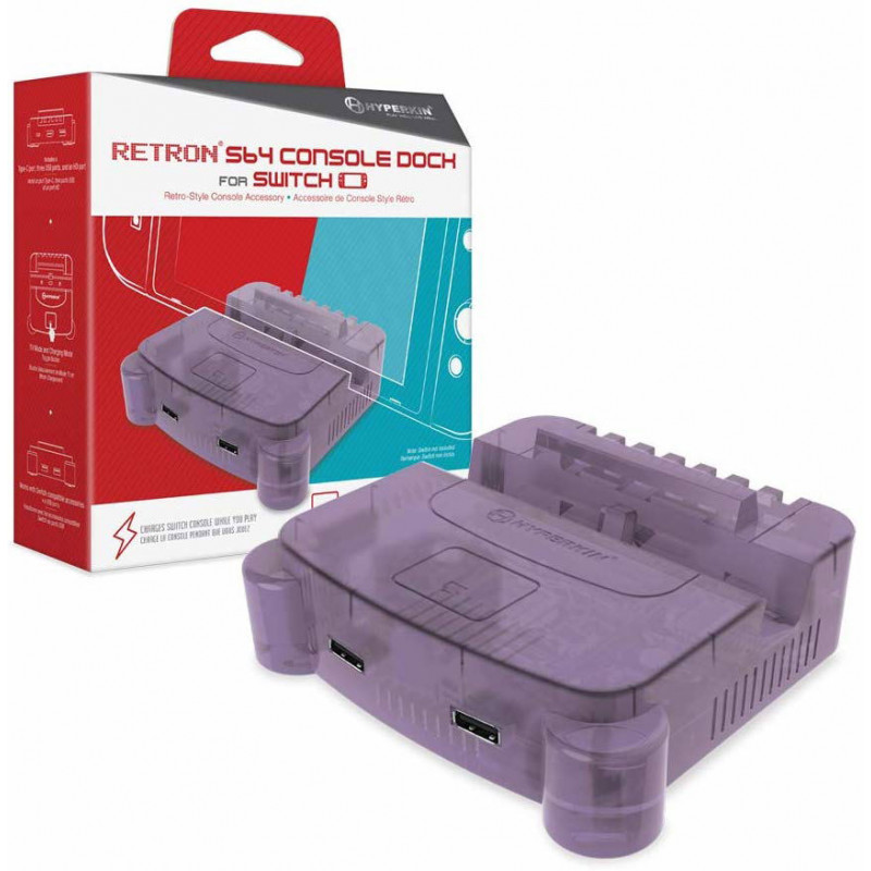 Hyperkin Retron S64 Console Dock for Nintendo Switch (Purple)