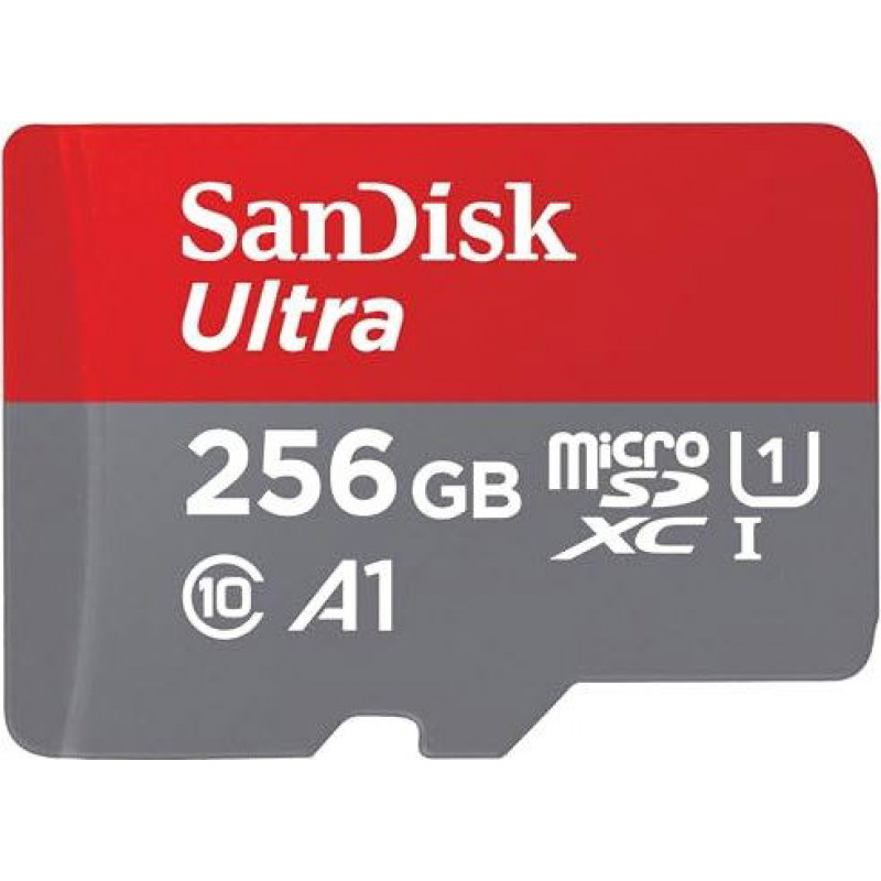 SanDisk Ultra R150 microSDXC 256GB Kit, UHS-I U1, A1, Class 10