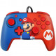 Faceoff Deluxe Wired Pro Controller for Nintendo Switch (Red/Blue Mario)