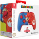 Faceoff Deluxe Wired Pro Controller for Nintendo Switch (Red/Blue Mario)