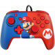 Faceoff Deluxe Wired Pro Controller for Nintendo Switch (Red/Blue Mario)