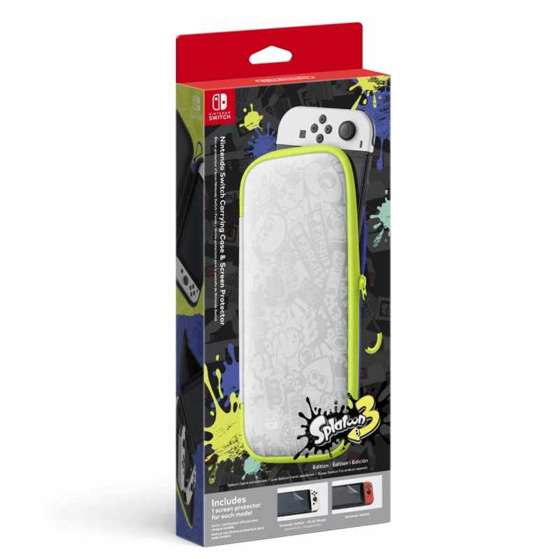 Nintendo Switch OLED Carrying Case & Screen Protector [Splatoon 3 Special Edition]