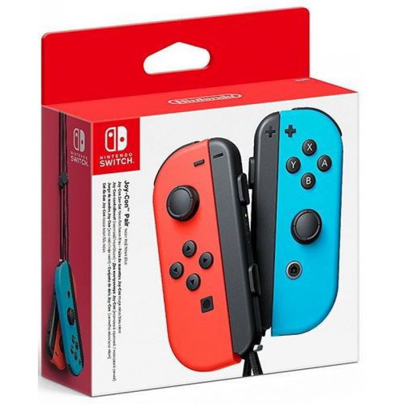 Original Nintendo Switch Joy-Con Controllers (Neon Blue / Neon Red)