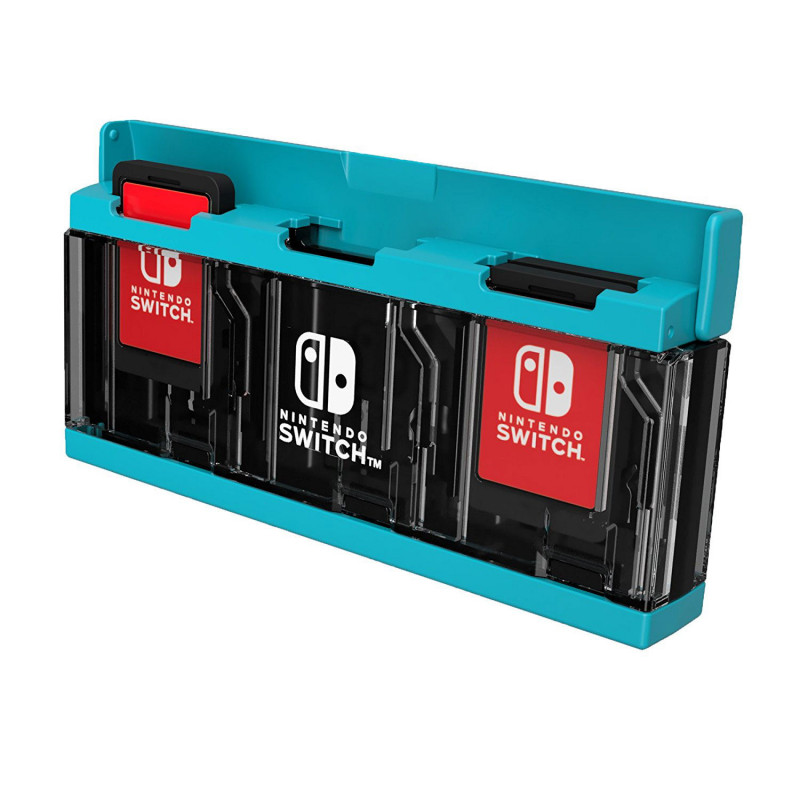 Push Card Case 6 for Nintendo Switch (Neon Blue)