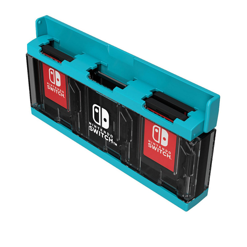 Push Card Case 6 for Nintendo Switch (Neon Blue)