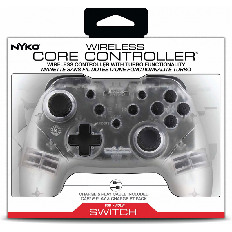 Wireless Core Controller for Nintendo Switch (Clear)