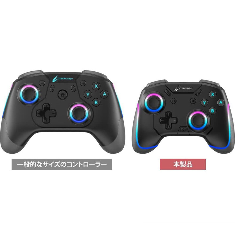 CYBER?Gaming Wireless Controller Mini HG for Nintendo Switch (Black)