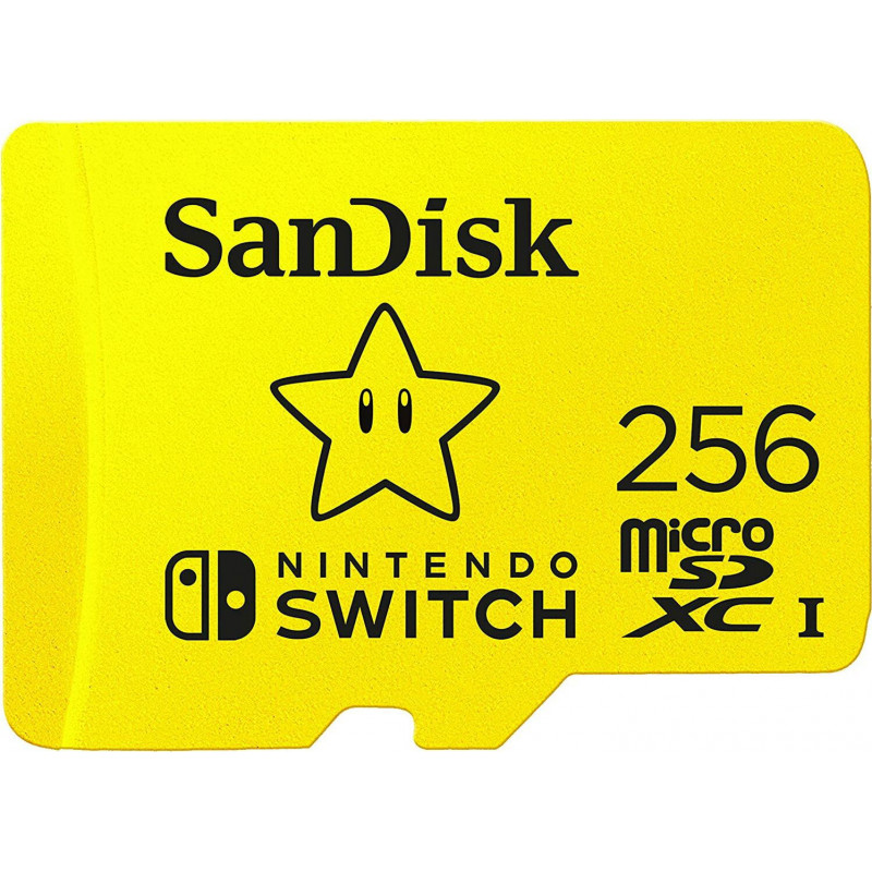 SanDisk Nintendo Switch R100/W90 microSDXC 256GB, UHS-I U3, Class 10