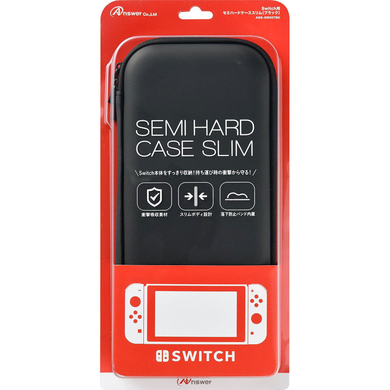 Semi-Hard Slim Case for Nintendo Switch (Black)