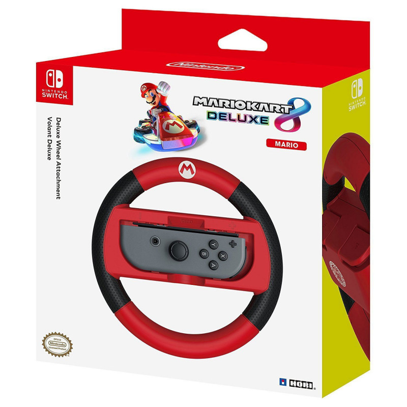 Hori Mario Kart 8 Deluxe Racing Wheel for Nintendo Switch (Mario)