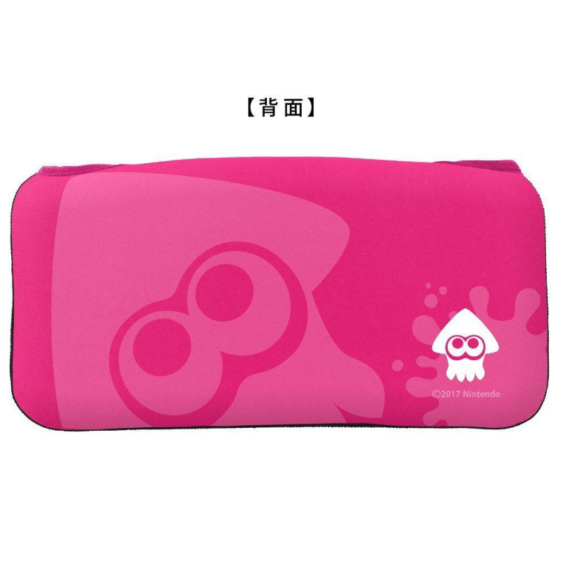 Splatoon 2 Quick Pouch Collection for Nintendo Switch (Neon Pink Squid)