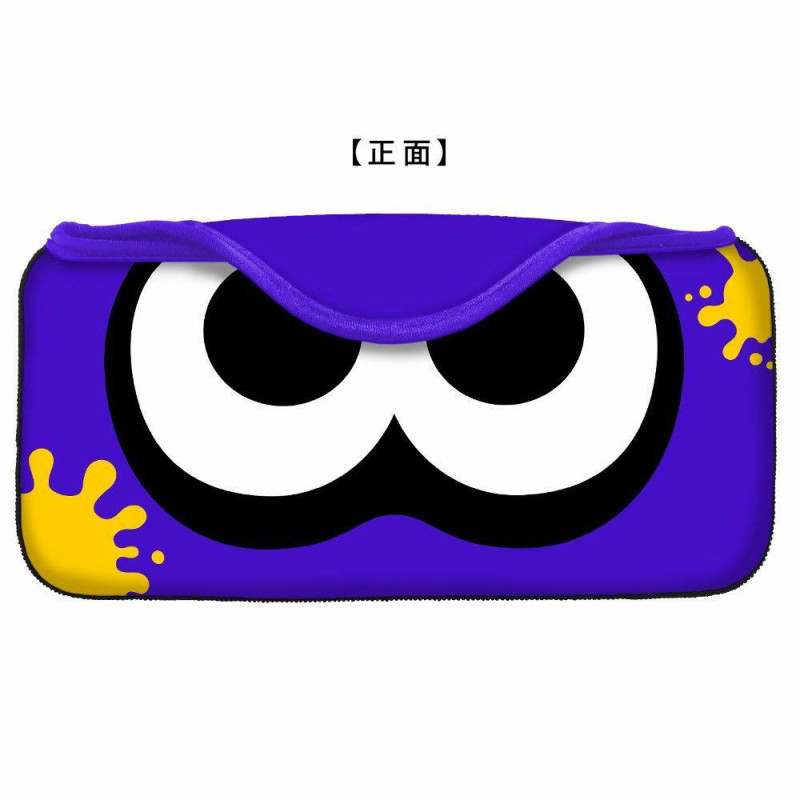 Splatoon 2 Quick Pouch Collection for Nintendo Switch (Neon Blue Squid)