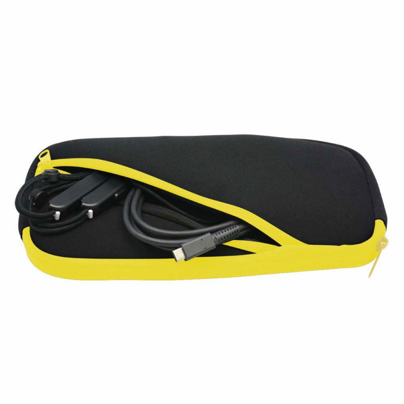 Slim Soft Pouch for Nintendo Switch (Black x Yellow)