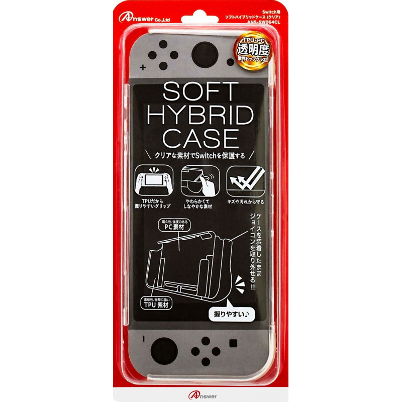 Soft Hybrid Case for Nintendo Switch (Clear)