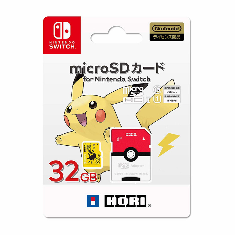 Pokemon Micro SD Card for Nintendo Switch 32 GB (Pikachu)