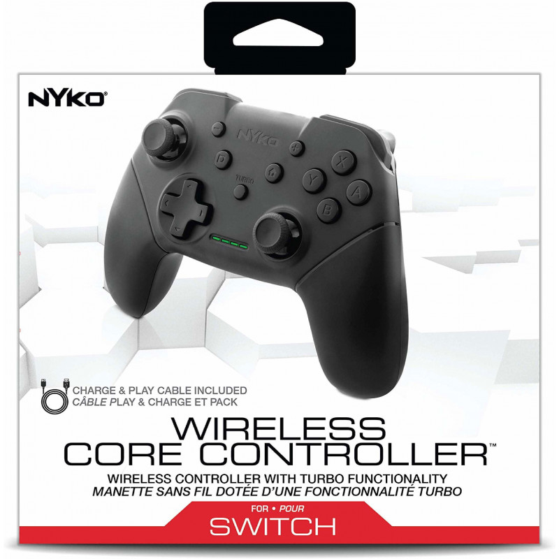 Wireless Core Controller for Nintendo Switch (Black)