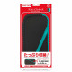 Slim Soft Pouch for Nintendo Switch Lite (Black x Turquoise)