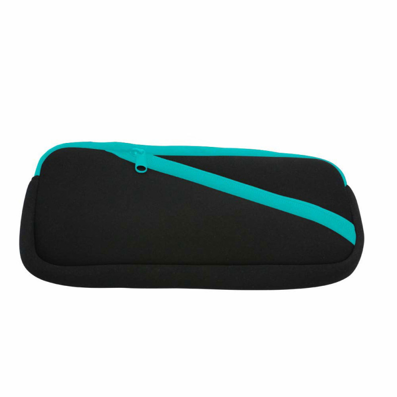 Slim Soft Pouch for Nintendo Switch Lite (Black x Turquoise)