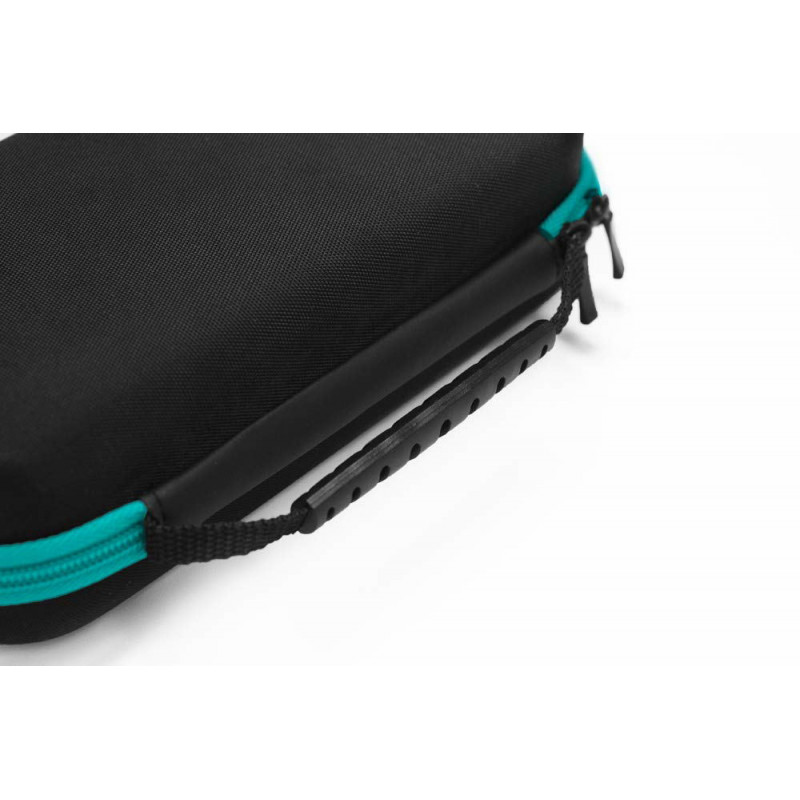 Large Capacity Semi-Hard Pouch for Nintendo Switch Lite (Black x Turquoise)