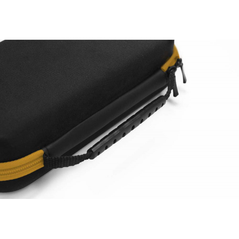 Large Capacity Semi-Hard Pouch for Nintendo Switch Lite (Black x Yellow)