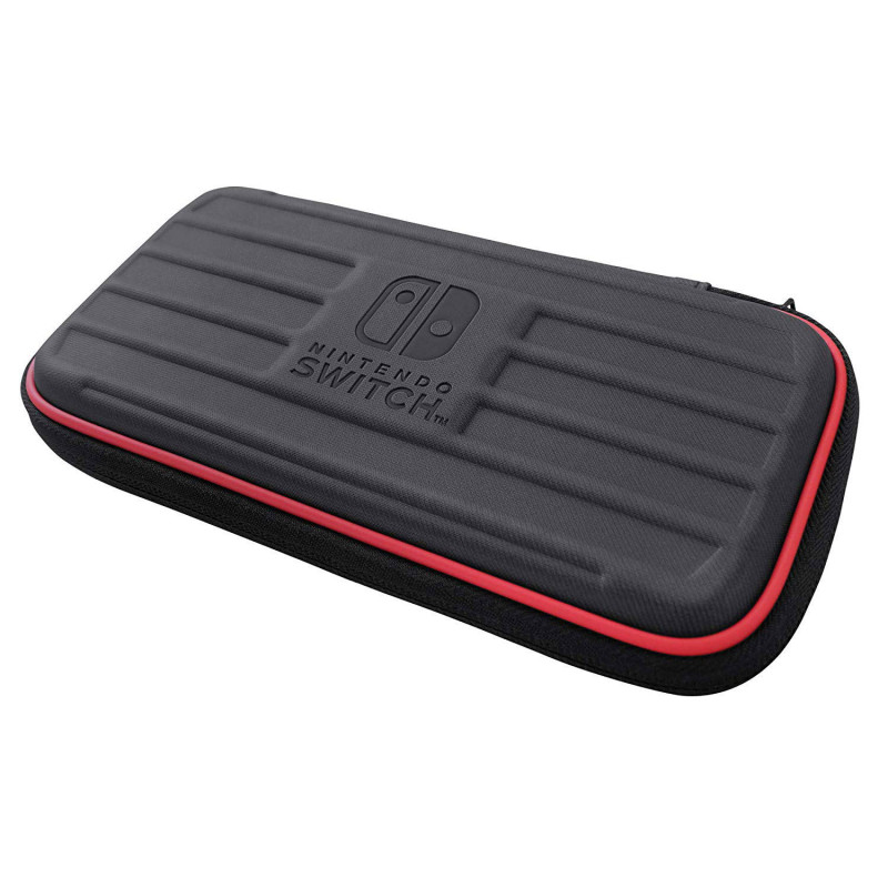 Hard Pouch for Nintendo Switch Lite (Black x Red)