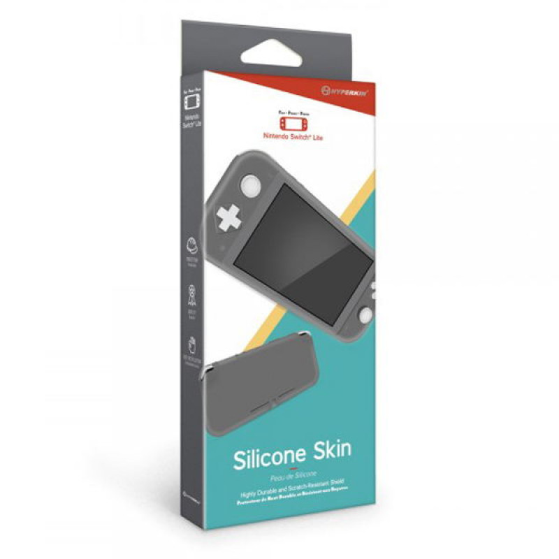 Silicone Skin Cover for Nintendo Switch Lite (Gray)