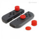 8 Pack Silicone Thumb Grips for Nintendo Switch (Neo Red)