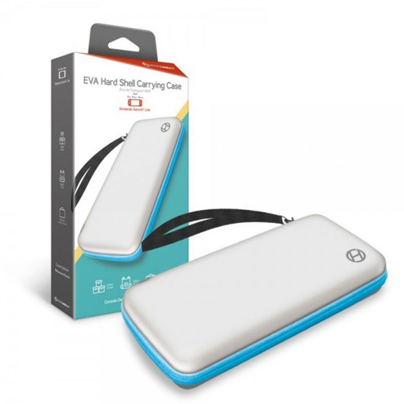 EVA Hard Shell Carrying Case for Nintendo Switch Lite (White x Turquoise)