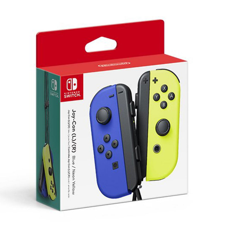 Original Nintendo Switch Joy-Con Controllers (Blue / Neon Yellow)