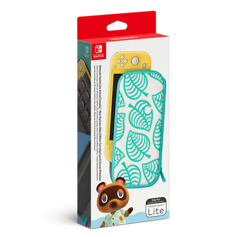 Nintendo Switch Lite Animal Crossing: New Horizons Aloha Edition Carrying Case & Screen Protector