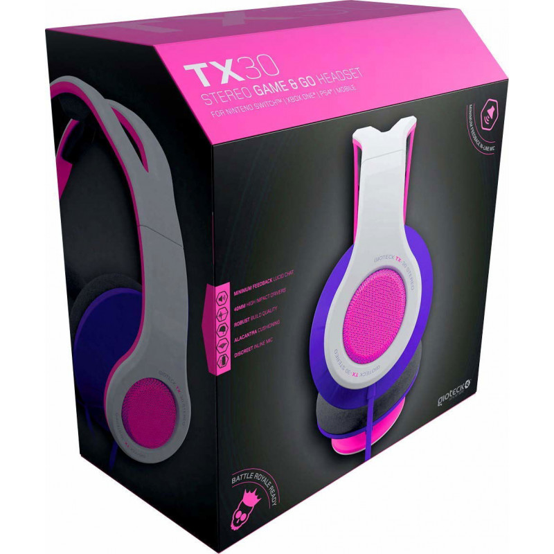 Gioteck TX-30 for Xbox One / PS4 / Switch (Pink)