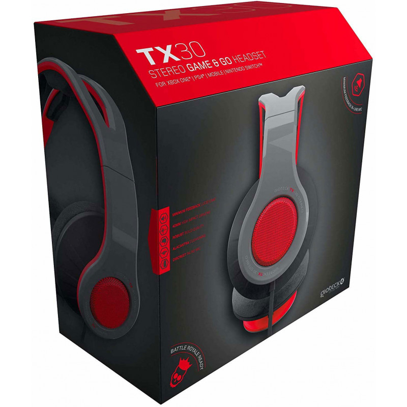 Gioteck TX-30 for Xbox One / PS4 / Switch (Red)