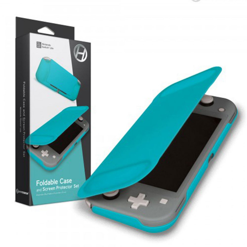 Foldable Case and Screen Protector Set for Nintendo Switch Lite (Turquoise)