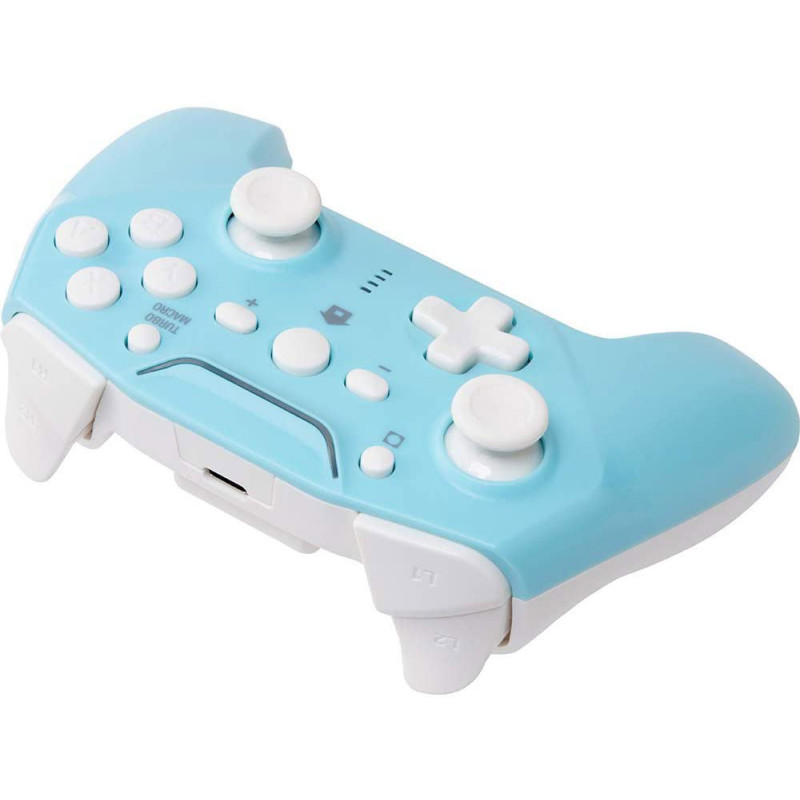 CYBER · Gyro Wireless Controller for Nintendo Switch (Light Blue x Cream)