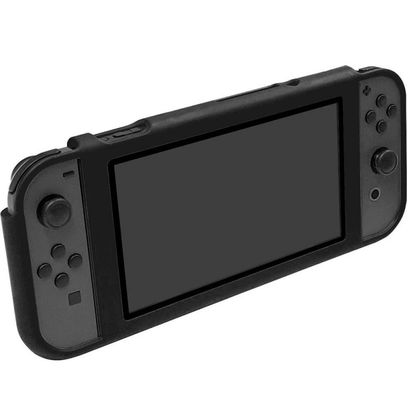 CYBER ? Magnet Bumper with Glass Panel for Nintendo Switch (Black)