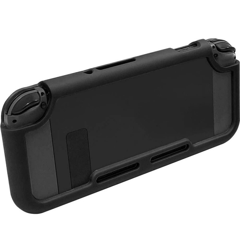 CYBER ? Magnet Bumper with Glass Panel for Nintendo Switch (Black)