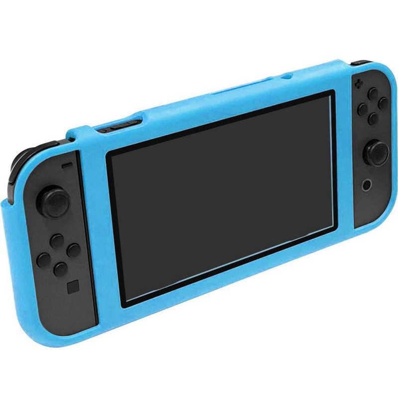 CYBER ? Magnet Bumper with Glass Panel for Nintendo Switch (Blue)