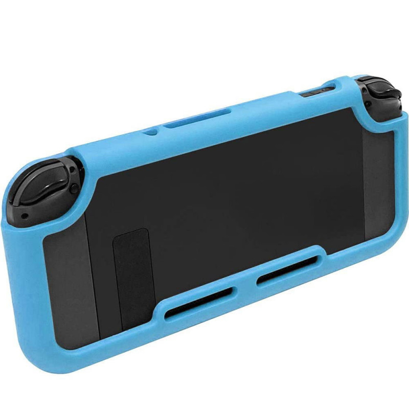 CYBER ? Magnet Bumper with Glass Panel for Nintendo Switch (Blue)