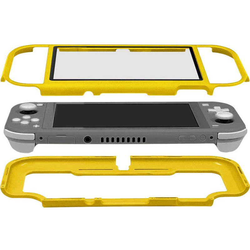 CYBER ? Magnet Bumper with Glass Panel for Nintendo Switch Lite (Yellow)