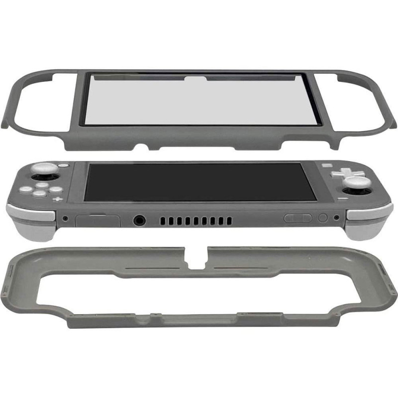 CYBER ? Magnet Bumper with Glass Panel for Nintendo Switch Lite (Gray)