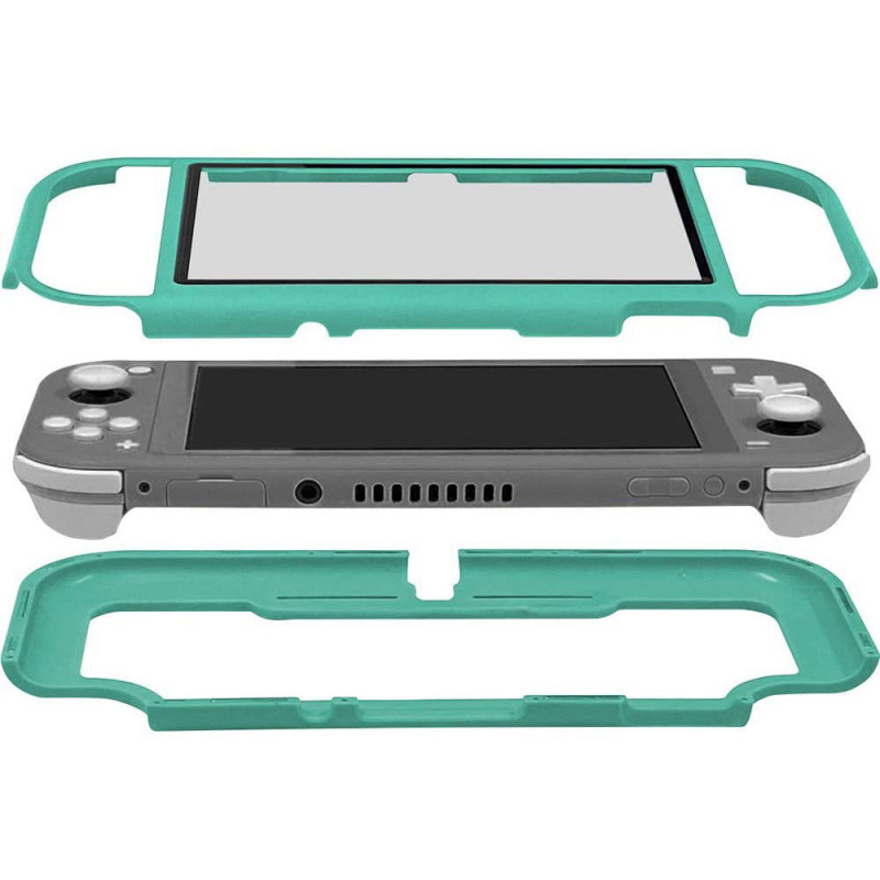 CYBER ? Magnet Bumper with Glass Panel for Nintendo Switch Lite (Turquoise)