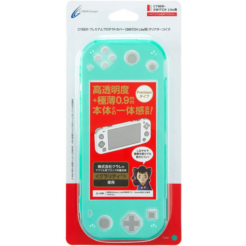 CYBER · Premium Protection Cover for Nintendo Switch Lite (Clear Turquoise)