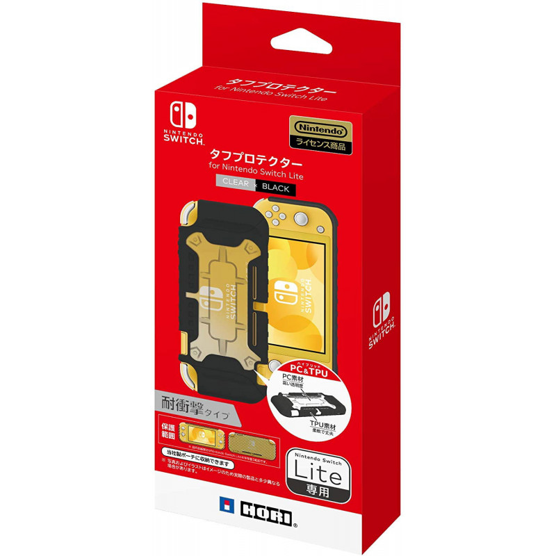 Tough Case for Nintendo Switch Lite (Clear x Black)