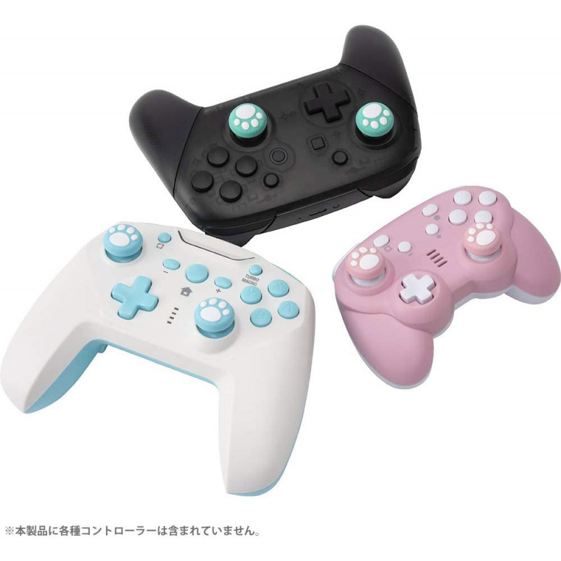 CYBER · Neko-chan Analog Stick Cover for Nintendo Switch Pro-Con Plus (Pastel)