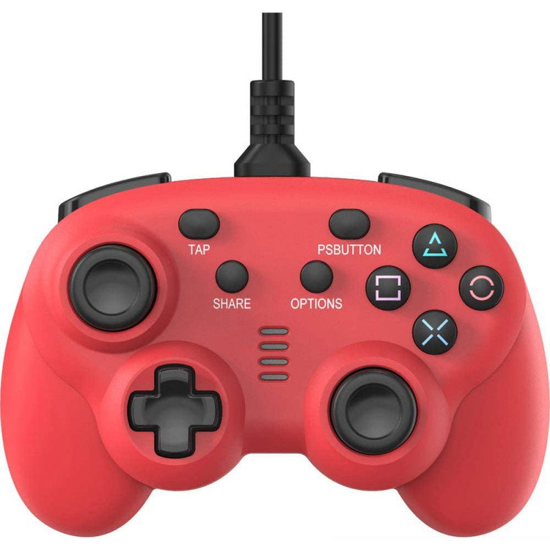 CYBER ? Wired Controller Mini for PlayStation 4 / Nintendo Switch (Red)