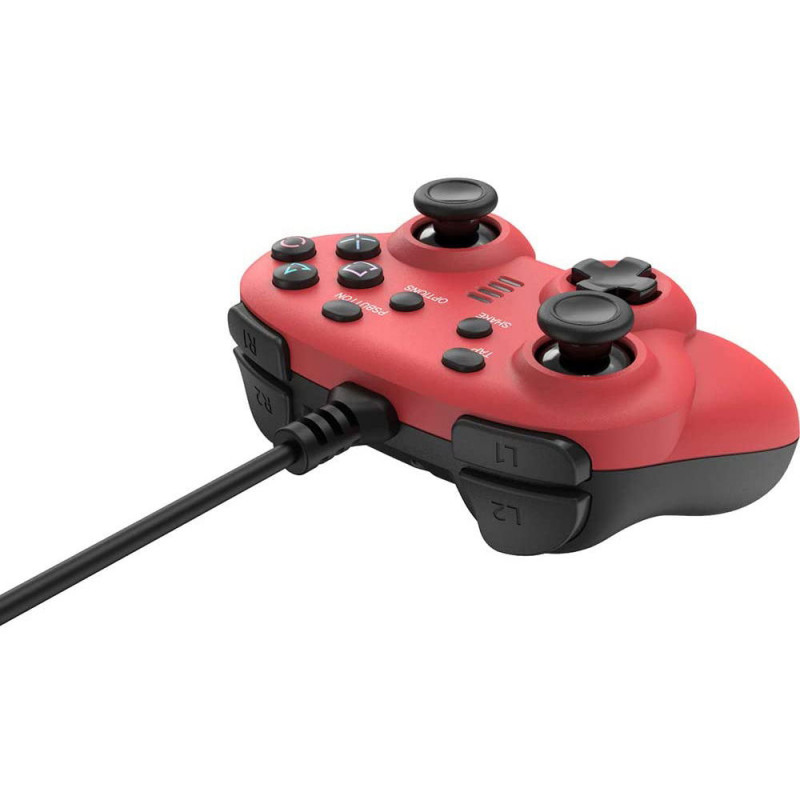 CYBER ? Wired Controller Mini for PlayStation 4 / Nintendo Switch (Red)