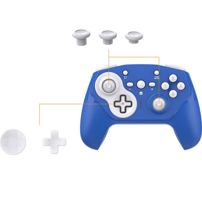 CYBER?Gyro Wireless Controller PRO for Nintendo Switch (Blue x White)