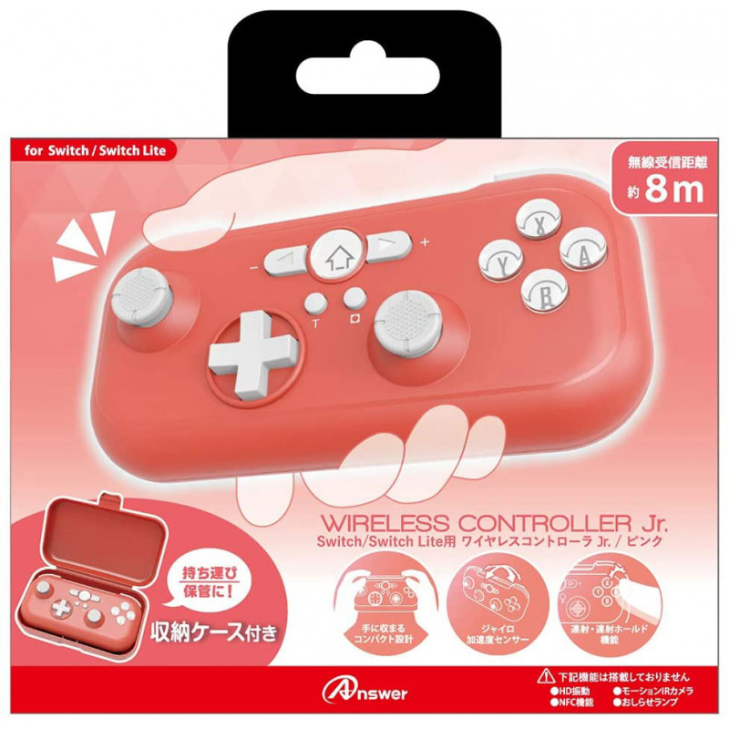 Wireless Controller Jr. for Nintendo Switch (Pink)